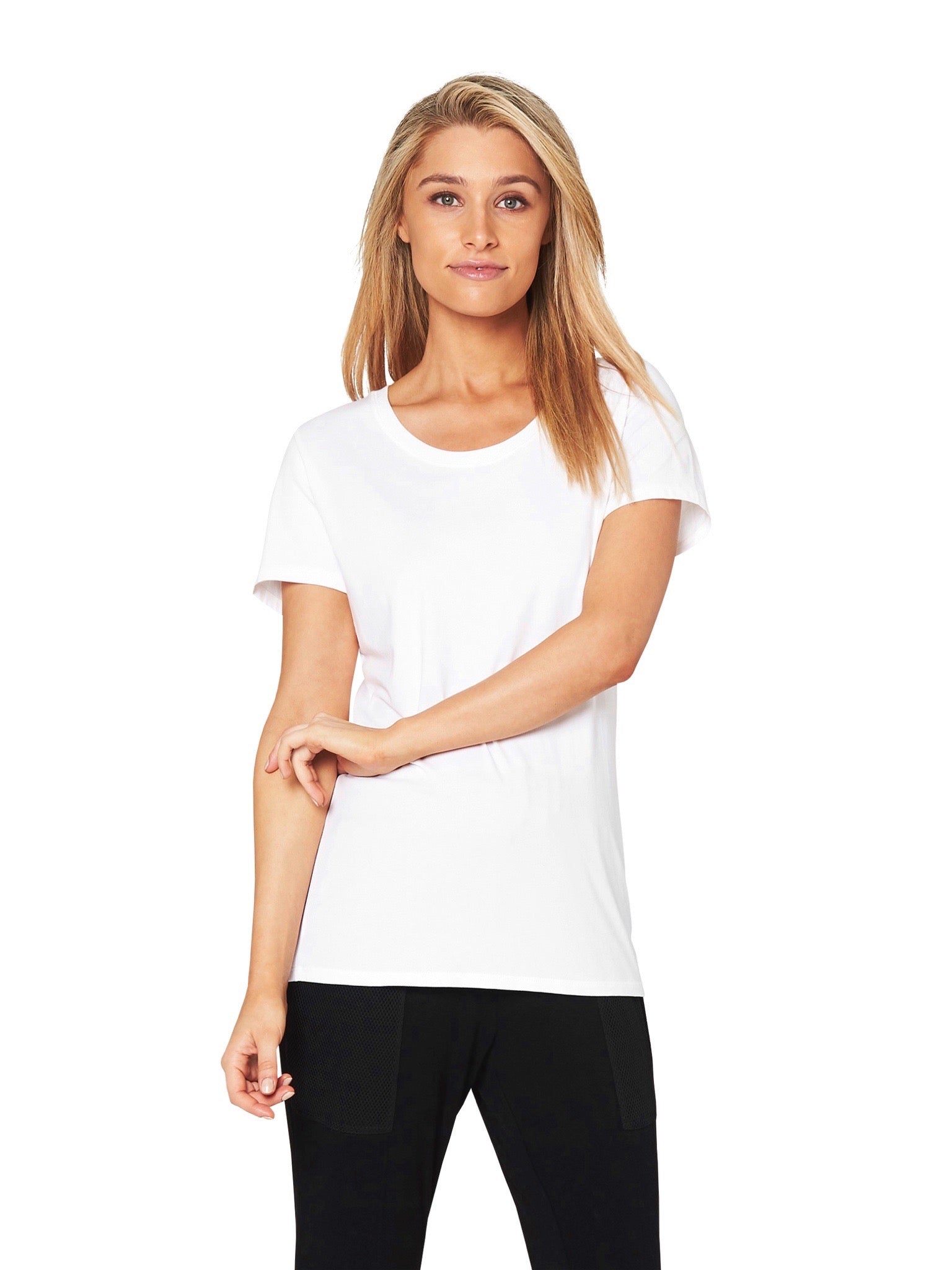 EMILY BASIC TEE - WHITE