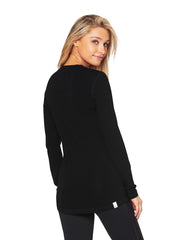 LORES LONG SLEEVE SPORT MESH TEE - BLACK