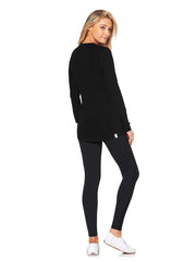 LORES LONG SLEEVE SPORT MESH TEE - BLACK