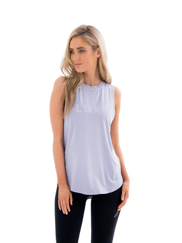 HARKNESS LUXE MUSCLE TEE - WHITE