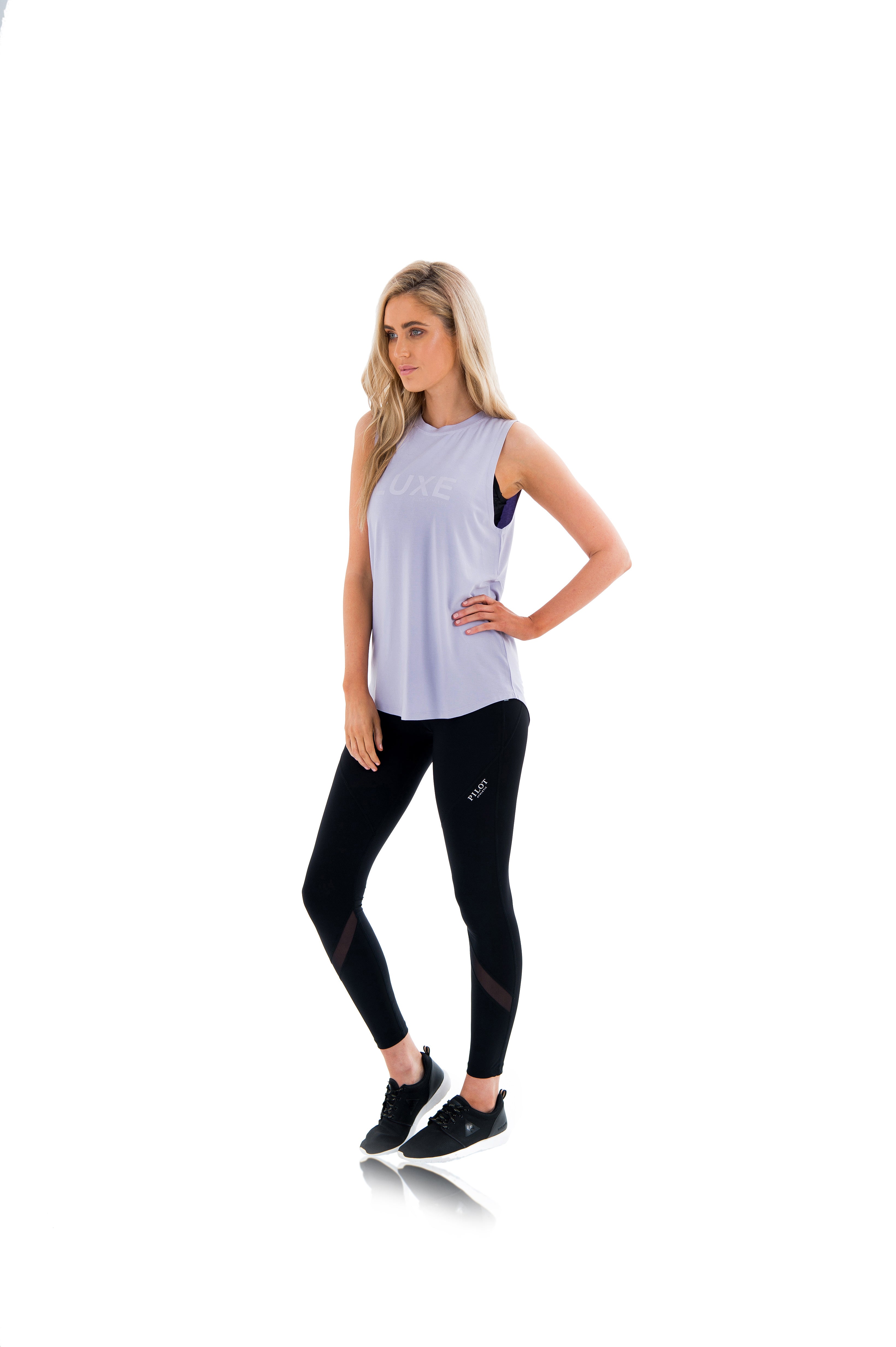 HARKNESS LUXE MUSCLE TEE - LAVENDER