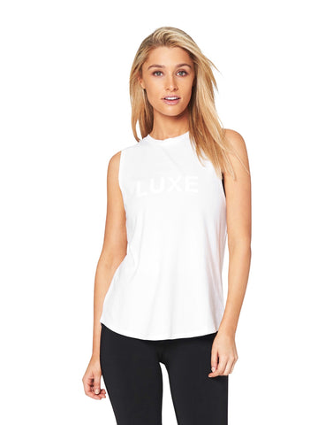 HARKNESS LUXE MUSCLE TEE - BLUE
